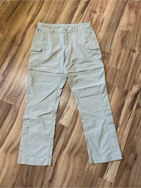 The North Face Paramount 2.0 Zip-Off Pants Women's Size 8 Khaki Outdoor Sz 10